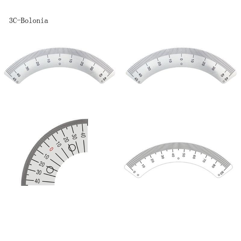Upgraded  Steel Protractor Angles Ruler Gauges 45 Degree ArcShape Gauges