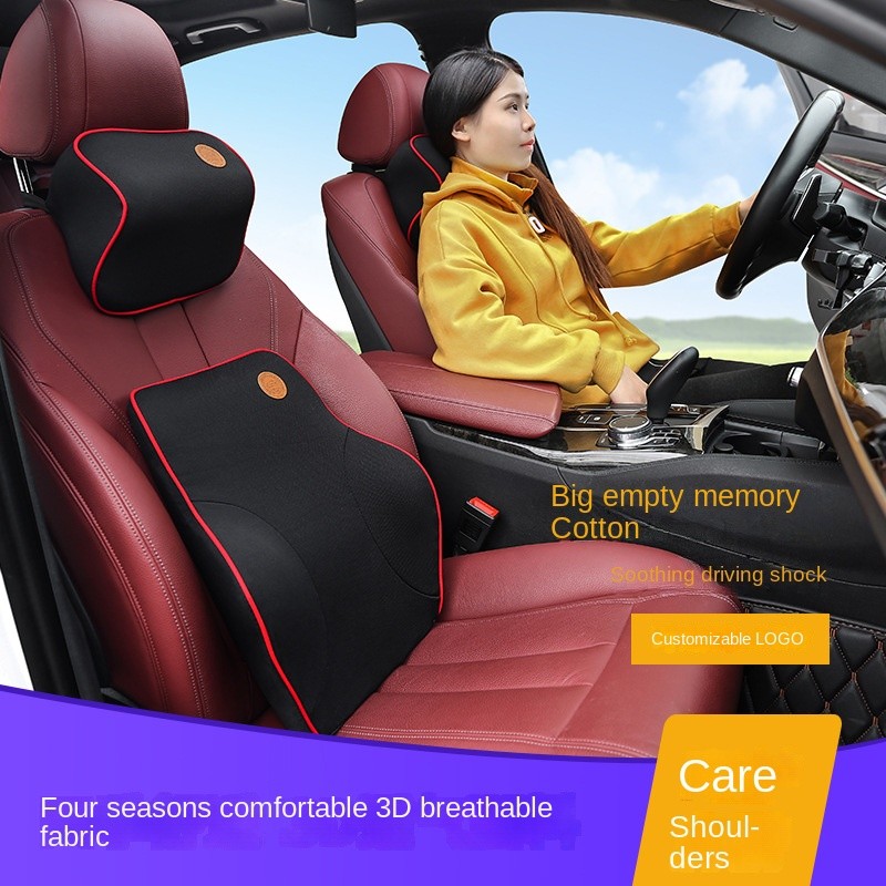 Ergonomic Office Waist Support Cushion Car Waist Pad Back Cushion Memory Foam Car Seat Cushion Autom