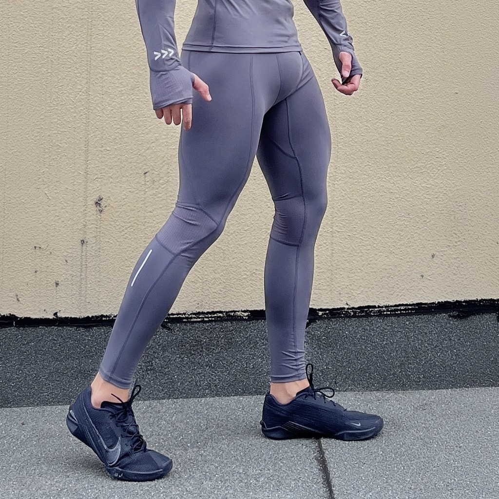 Fitness Pants Men's High Elastic Training Trousers Spring and Autumn Tight Pants Quick-Drying Track 