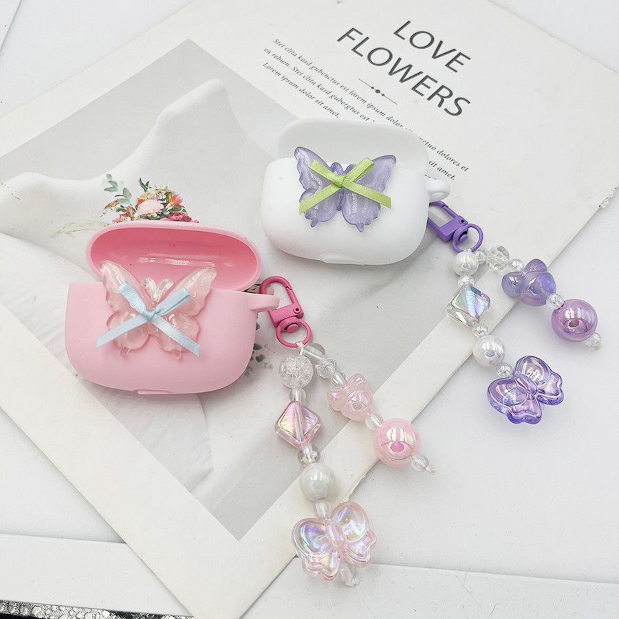 Vỏ Tai Nghe Sang Trọng Cho Baseus WM01 / WM02 02 + Ốp Lưng Silicon Có keychian Vỏ Dành Cho Baseus WM