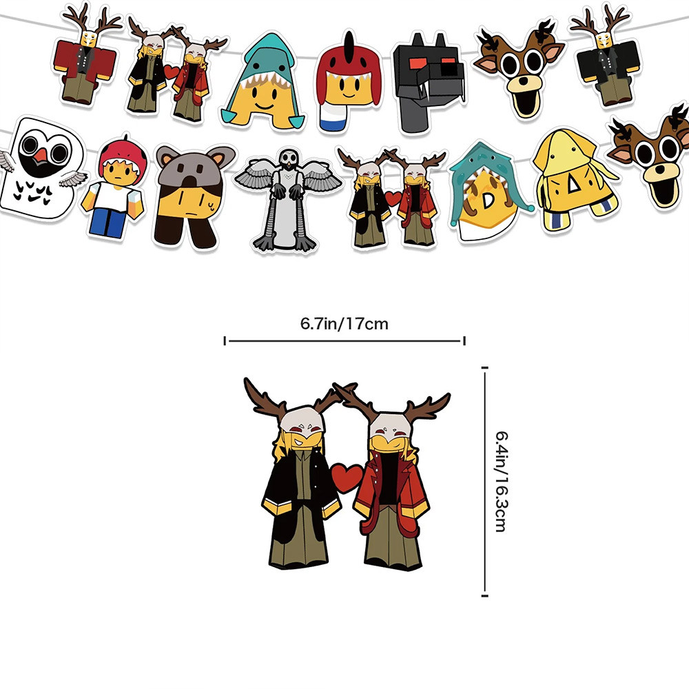 99 Nights in the Forest birthday party decorations banner balloons