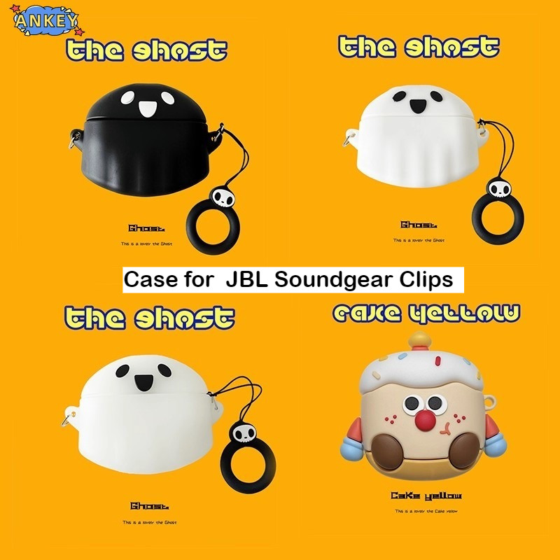 for JBL Soundgear Clips Protective Silicone Cute Luminous Phantom Cartoon Covers Wireless Earbuds Sh