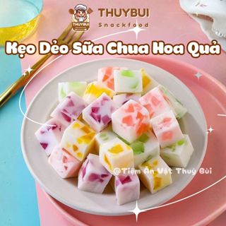  500G Kẹo Dẻo Sữa Chua Trái Cây Mix Vị Kẹo Sữa Chua Dẻo Hương Hoa Quả Tiệm Ăn Vặt Thuỳ Bùi 