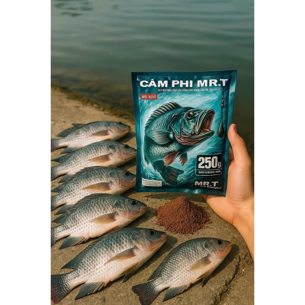 Mồi câu Cám Rô Phi MRT Mồi Cám Câu Rô Cao Cấp 250g