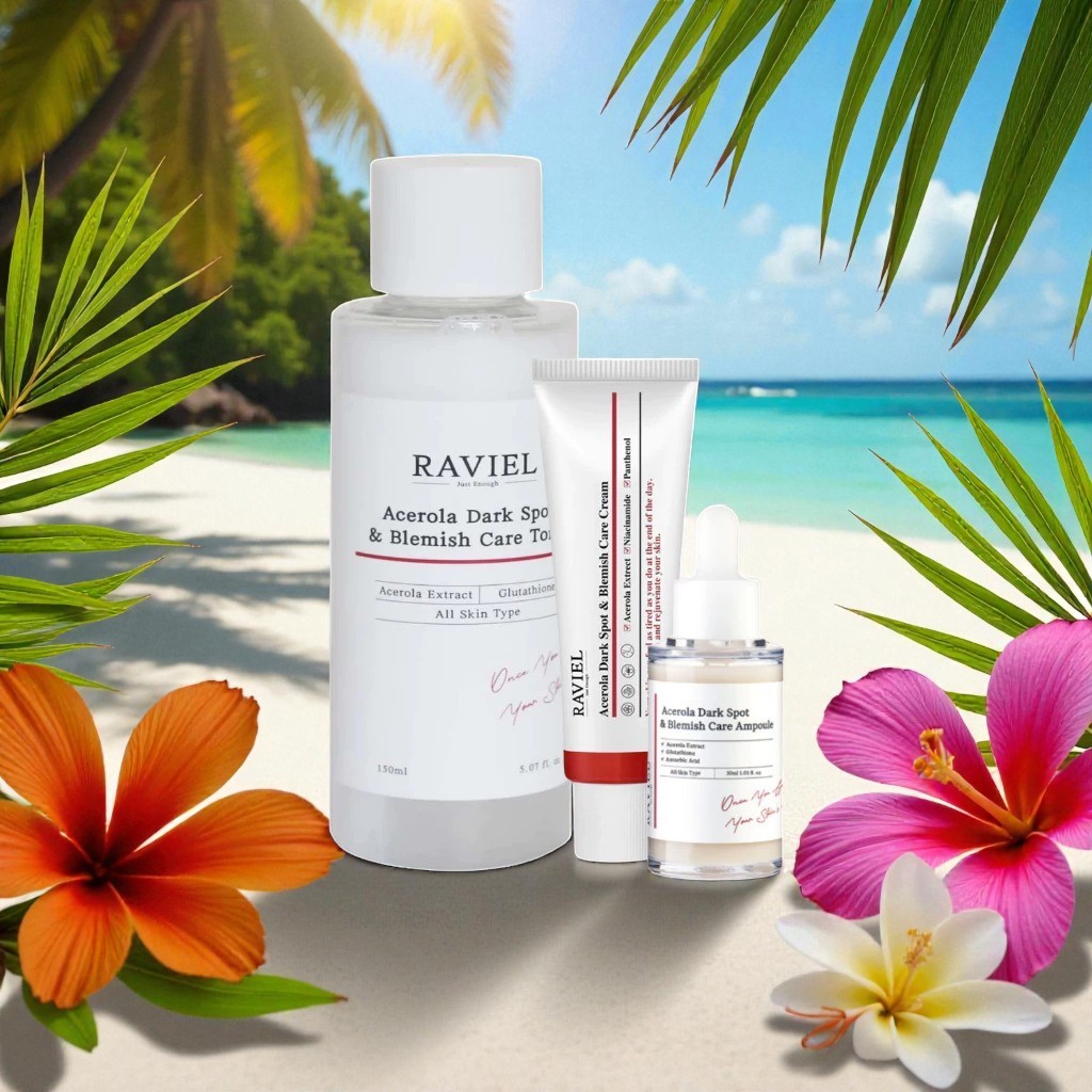 Bộ kem dưỡng da Raviel màu Vạch đỏ - gồm 4 sản phẩm