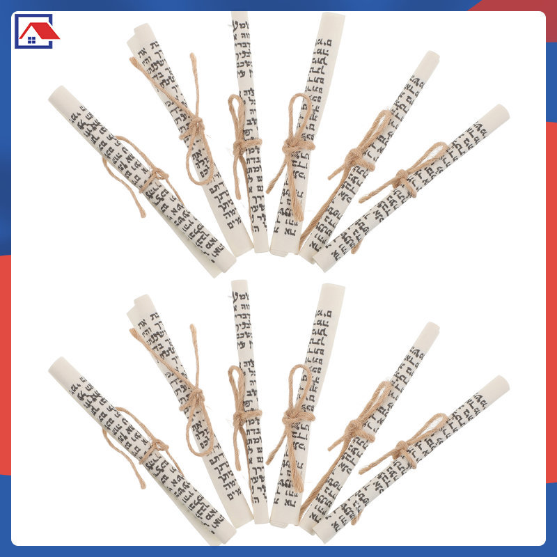 20 Chiếc Kosher Tiếng Do Thái Mezuzah Cuộn: Giấy Phước Lành Mini Do Thái - In Mitzvah Kosher Cuộn Ch