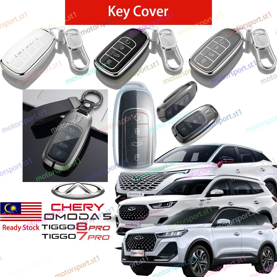 [HÀNG CÓ SẴN] Chery Tiggo 7 Pro Omoda 5 Tiggo 8 Pro Key Kunci Cover TPU Protect Cover Chrome Cover c