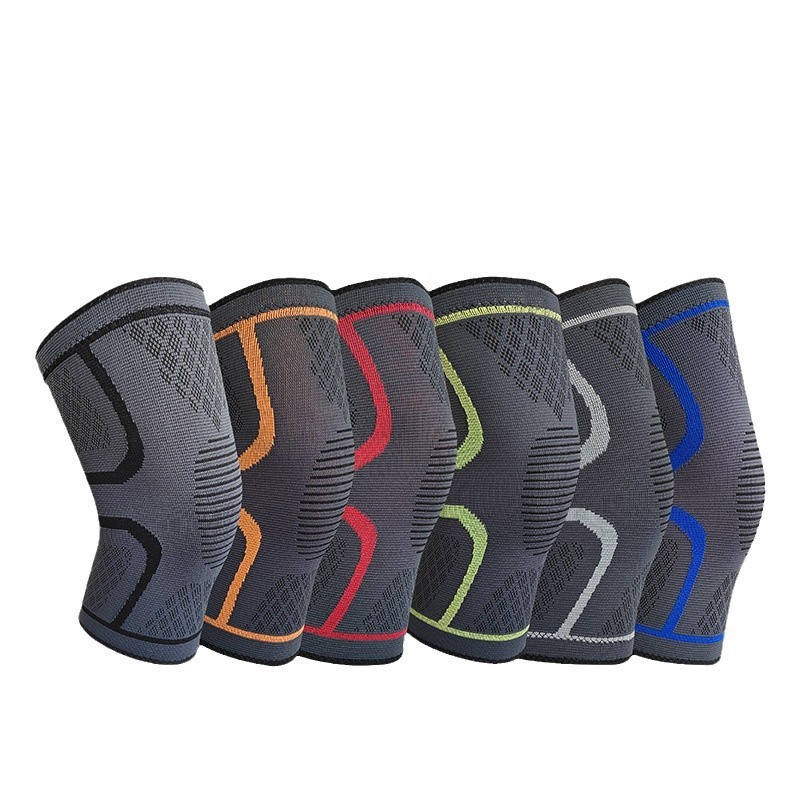 Sports Anti-Slip Bar Knee Pad Breathable Knee Outdoor Fitness Thin and Comfortable Running Knitted K