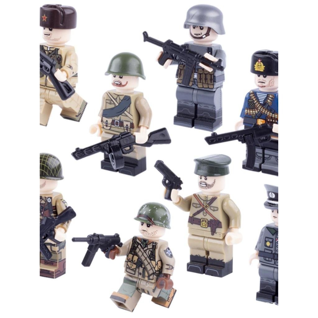 WWIII Quân Sự Minifigure MG42 MG34 Sạc Cơ Hạt Nhỏ Chèn Khối Xây Dựng NKJF