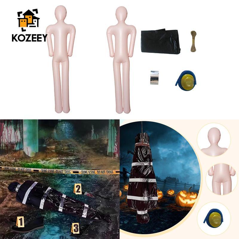 KOZEEY Halloween Bơm Hơi Mannequin DIY Halloween Prop Zombie Prop Bơm Hơi Giả Trang Trí