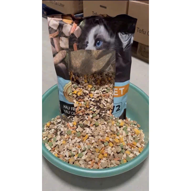 [ 5kg ] Hạt S2Pet V2 50% Topping gà sấy, tôm, gan, trứng và cỏ cho mèo