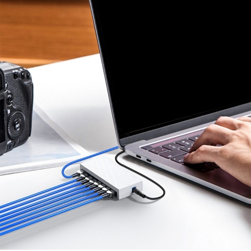 Bộ chuyển đổi Gigabit GOO 8 cổng 100 1000Mbps Công tắc mạng RJ45 LAN Ethernet 1000Mbps Mạng thông mi