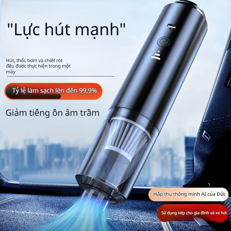 Máy Hút Bụi Ô Tô Cầm Tay Đa Năng 8000Pa