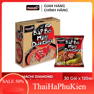  Thùng 30 gói mì Omachi bắp bò hầm dưa chua siêu ngon 