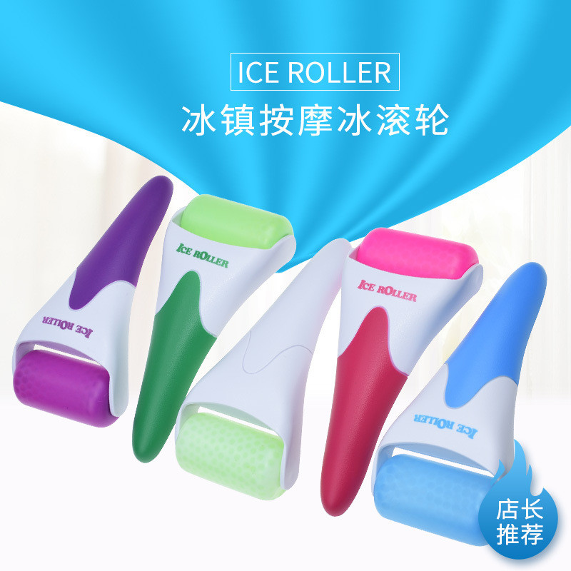 Ice Roller Ice Roller Ice Roller Facial Massage Roller Care Ice Packer Đầu nhựa Micro-Needle Roller 