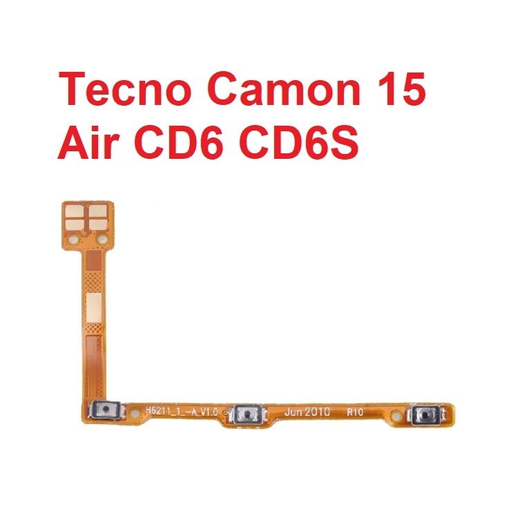 Dây Nút Nguồn Tecno Camon 15 Air CD6 CD6S On Off Âm Lượng Power & Volume Button Flex Cable Zin