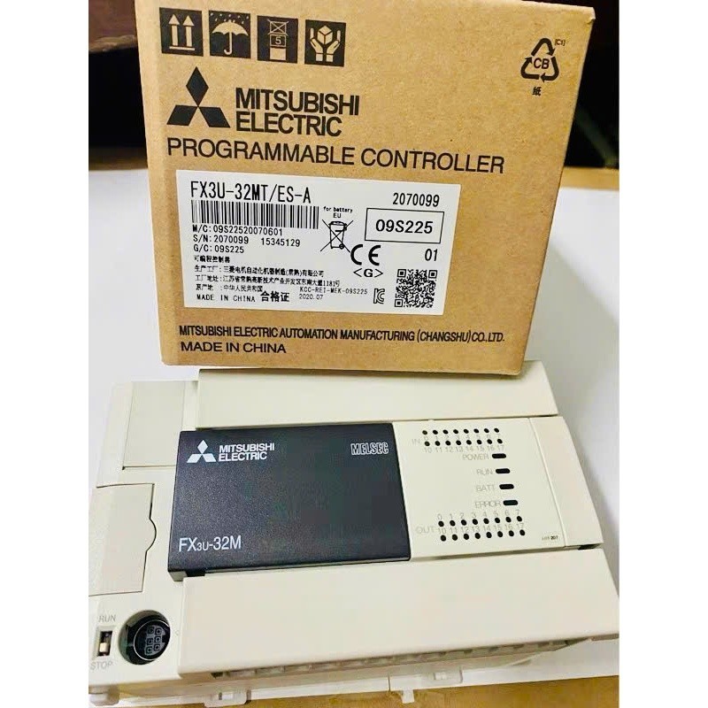 FX3U-32MT/ES-A Bộ lập trình PLC Mitsubishi FX3U-32MR/ES-A New