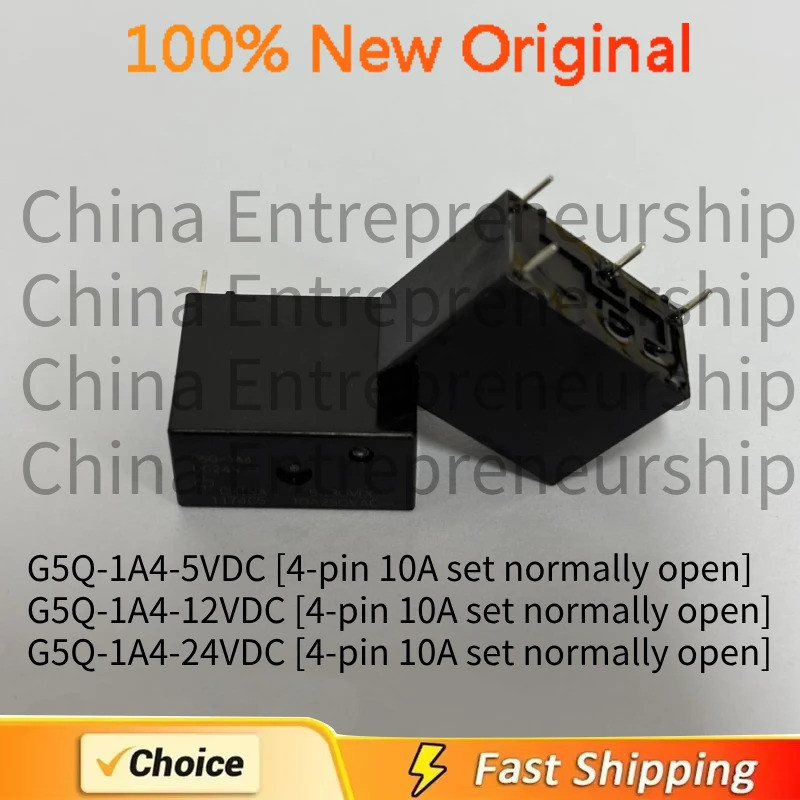 5 CÁI Rơle G5Q G5Q-1A4 G5Q-1A4-5VDC G5Q-1A4-12VDC G5Q-1A4-24VDC [Bộ 4 chân 10A thường mở] Chất lượng