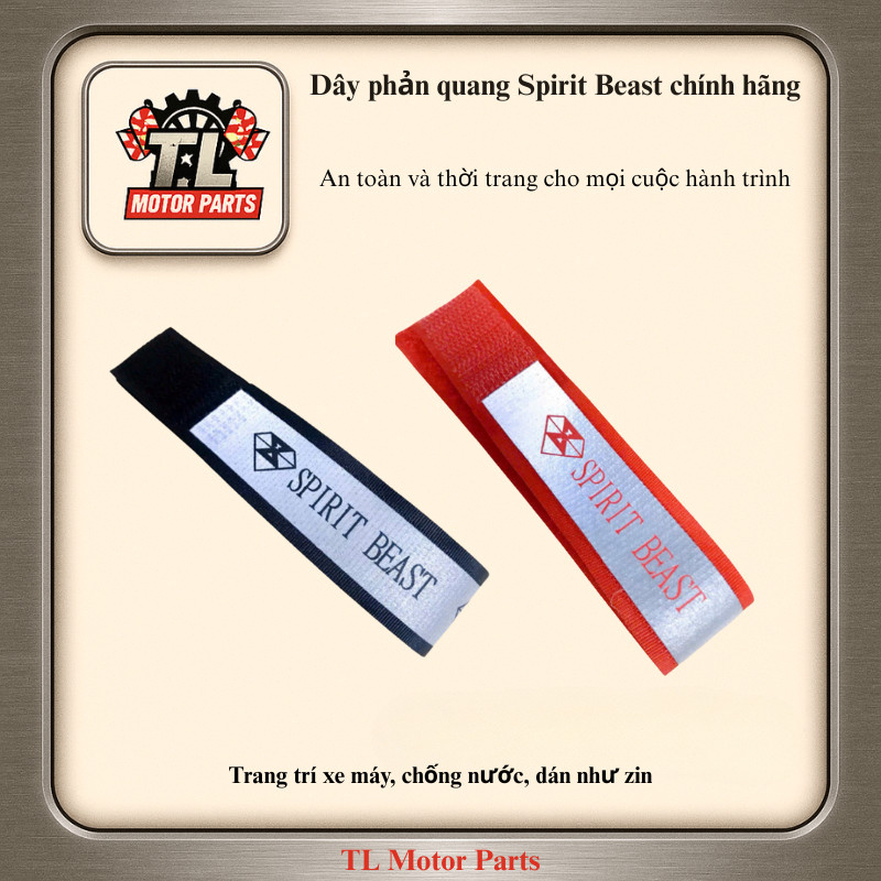 Dây Phản Quang Velcro Đi Phượt Tăng Nhận Diện Ban Đêm Dán Nhiều Vị Trí Spirit Beast