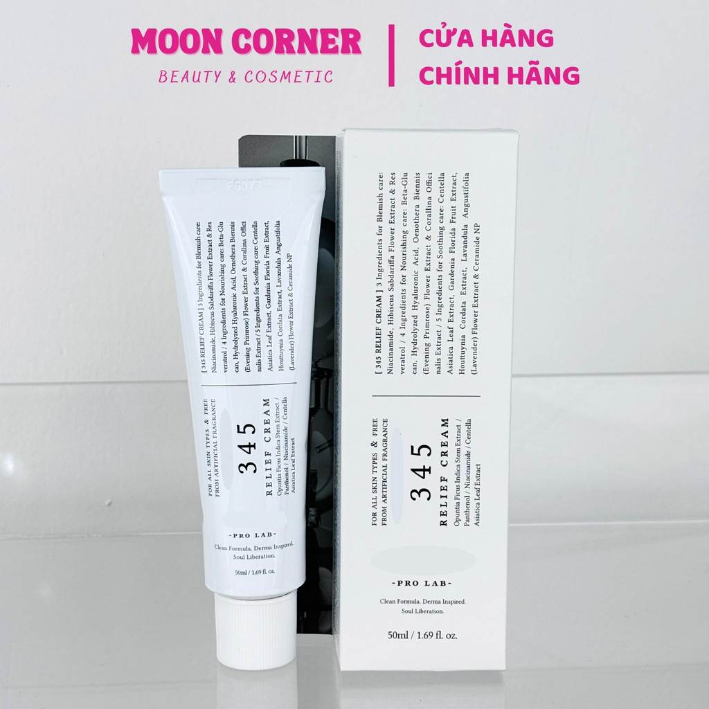 Kem dưỡng phục hồi da 345 Relief Cream 147 Barrier Cream 50ml Làm Dịu Dưỡng Ẩm Củng Cố Hàng Rào Da