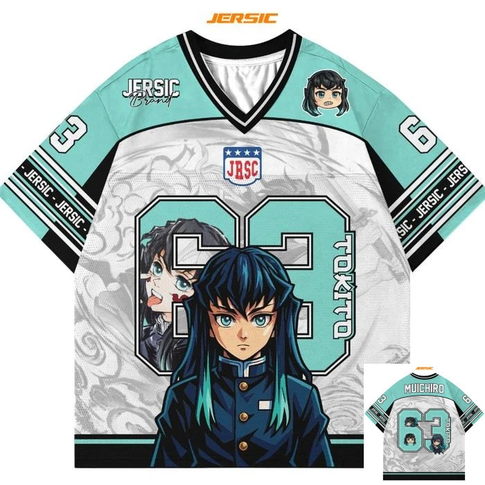 Áo Thun Demon Slayer Mugiwara Style Y2K K-Pop Unisex