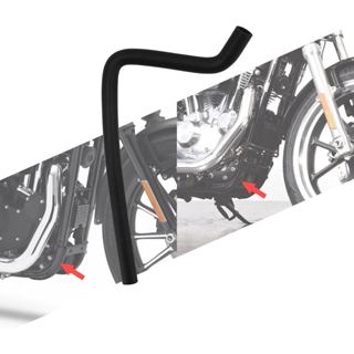 Xe Máy Dầu Làm Mát Dòng Ống Phù Hợp Cho Harley Sportster XL 883 Sắt 1200 Roadster Siêu Thấp 48 72 XL1200L 2006-2013