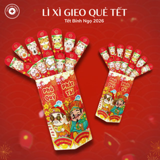  Bộ Lì Xì Gieo Quẻ Tết 2026 - gieo quẻ 12 quẻ Mẫu Lì Xì Gieo Quẻ Mới Năm Bính Ngọ 