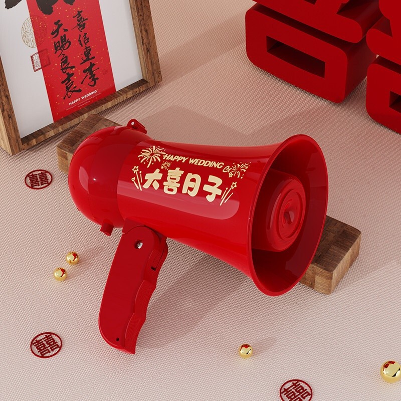 [94%Positive Rate]DIY Newlywed Shouting Speaker Wedding Photo Props Groom's Door Blocking Best Man W