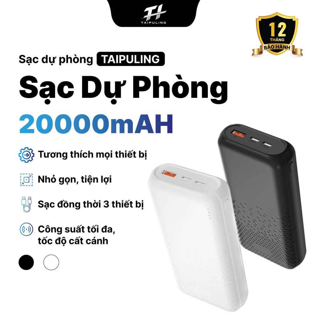 sạc dự phòng X041 Chính Hãng TAIPULING ,Dây,Củ Sạc có chứng nhận ,BH 12 Tháng，phong cách tối giản