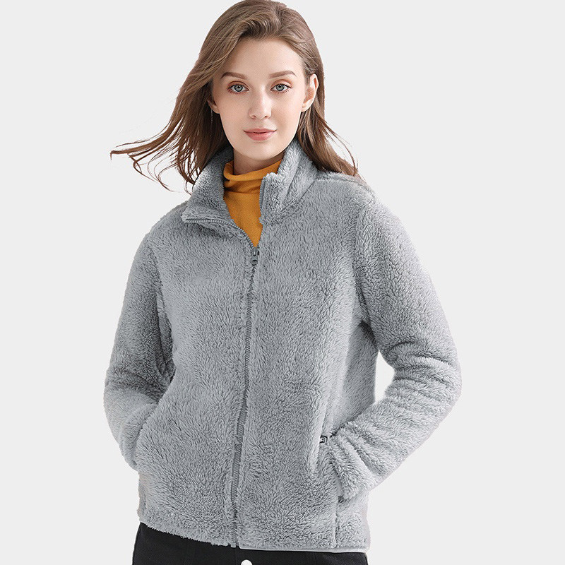 Áo khoác CAMEL CROWN  bằng lông cừu nhung giữ ấm khi đi ra ngoài tay dài mùa thu cho nữ | BigBuy360 - bigbuy360.vn