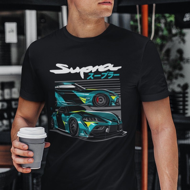 Áo thun Toyota Supra MK5 A90 Oversized 100% Cotton - Hợp Mốt Dạo Phố