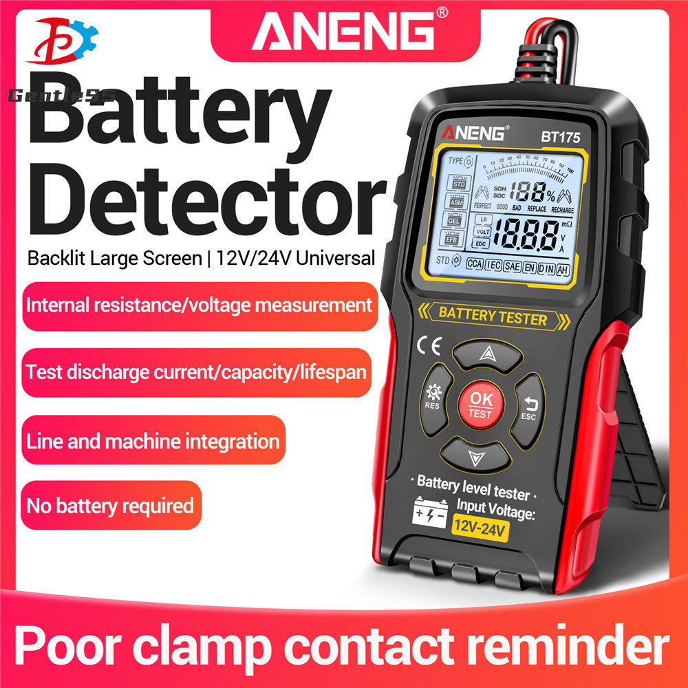 ANENG BT175 BT174 12V 24V Xe Chì Kiểm Tra Pin Xe Điện Xe Ô Tô Pin Kiểm Tra Điện Trở Nội Bộ Công Cụ C