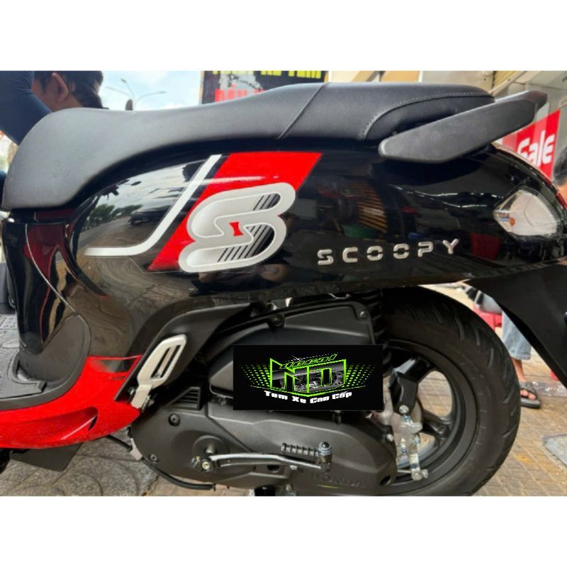Tem xe Scoopy 2025  - tem PVC 3 lớp không bay màu