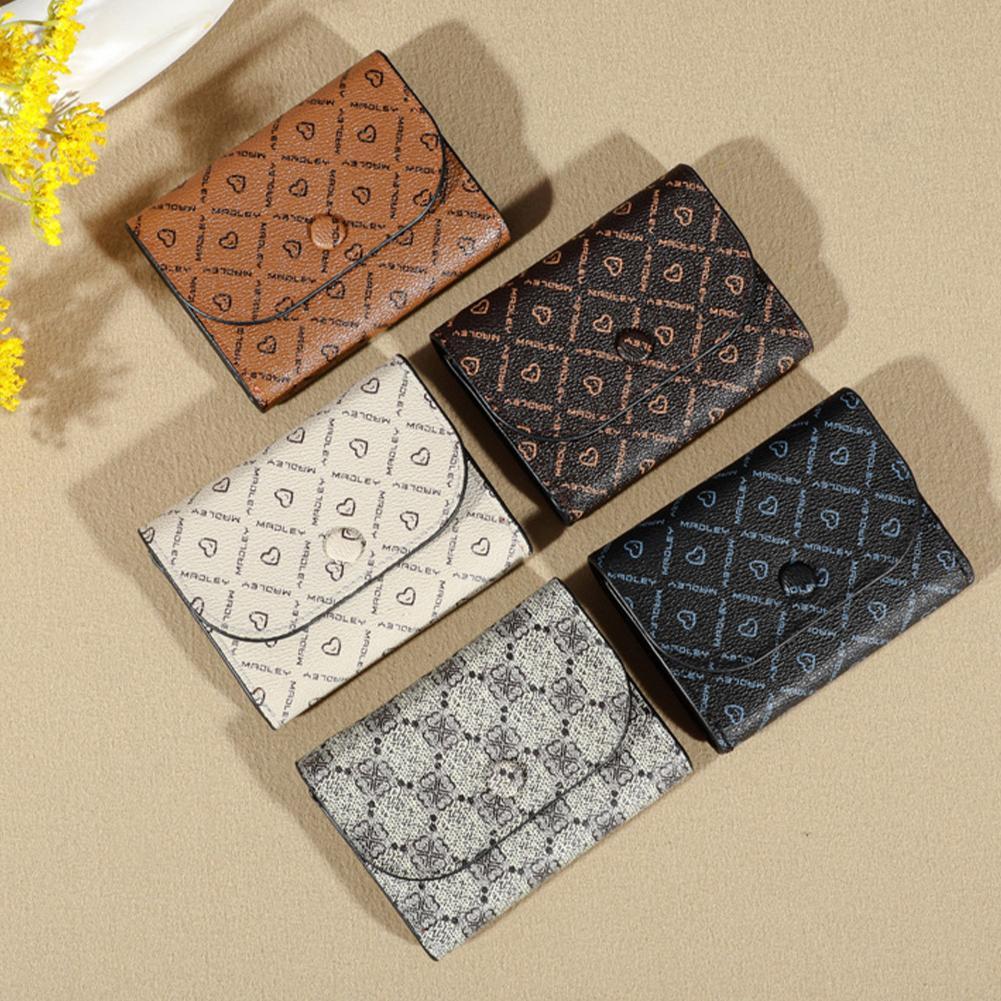 Ví Nữ Mới Ví Đựng Tiền Xu Chữ Trái Tim Ngắn Ví Ly Hợp Túi Đa Năng Thẻ O4b4