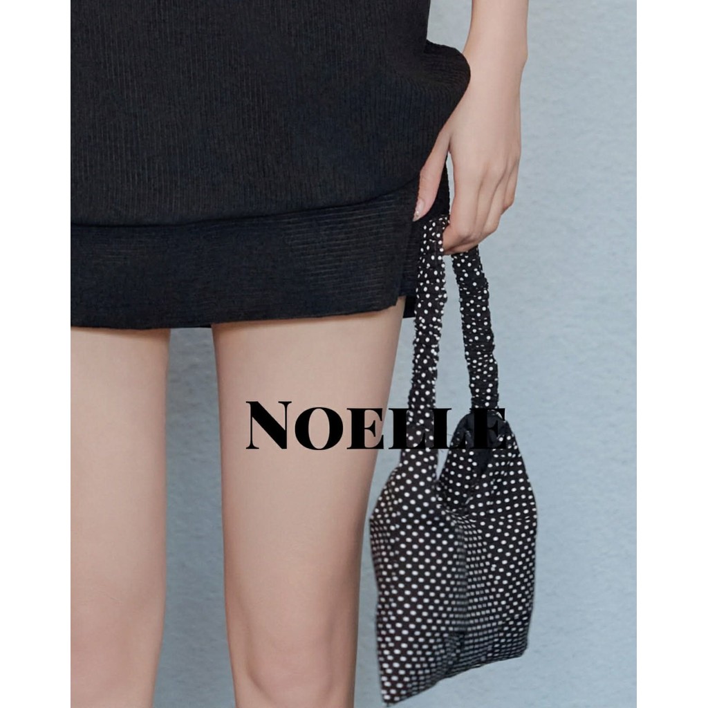 [QUÀ TẶNG BST MỚI] Túi xách thời trang đen chấm bi thiết kế AGUJA