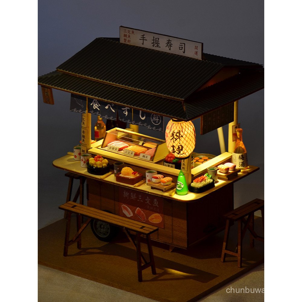 diy Japanese-style Miniature Scene Model of Small House3d 3D Puzzle Assembly Handmade Gift