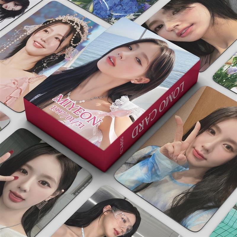 MIYEON Laser Photocard MIYEON MIYEON (G) I-DLE Album Photocard Polaroid LOMO Card Hàng hóa Zhao Meiy