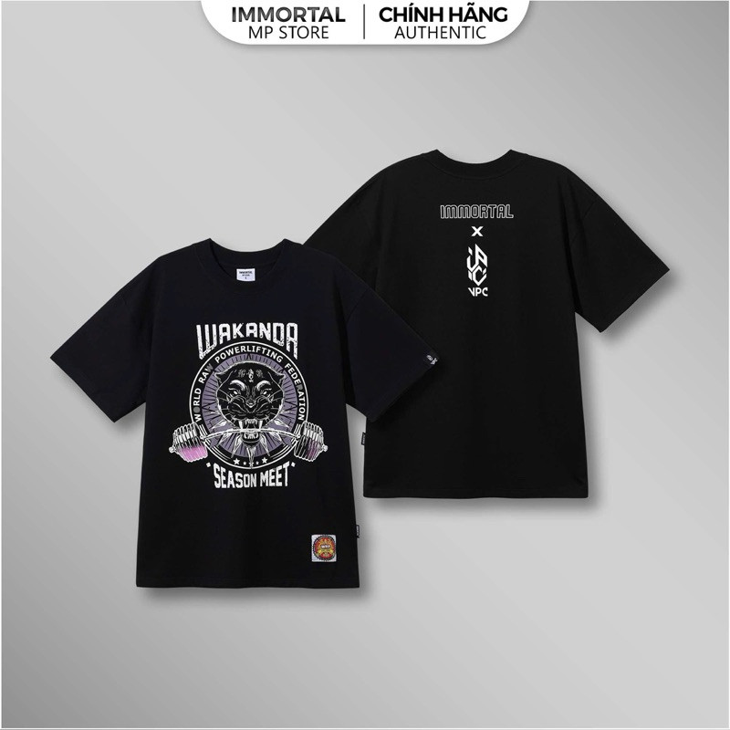 [ Immortal 2025 ] Áo Thun Thể Thao Nam Immortal Form Rộng Oversize Wakanda Vải Cotton 100