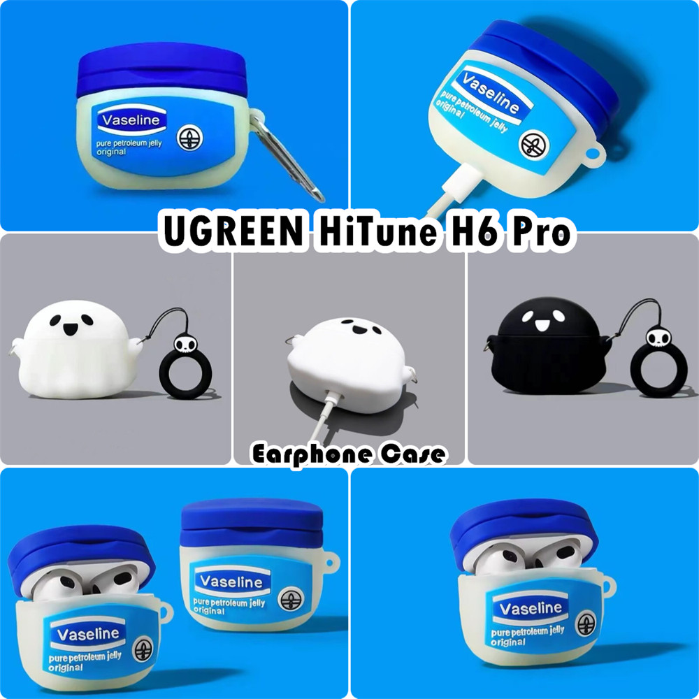 [Giảm giá] Dành cho Ốp lưng UGREEN HiTune H6 Pro Vỏ tai nghe silicon mềm hoạt hình mát mẻ