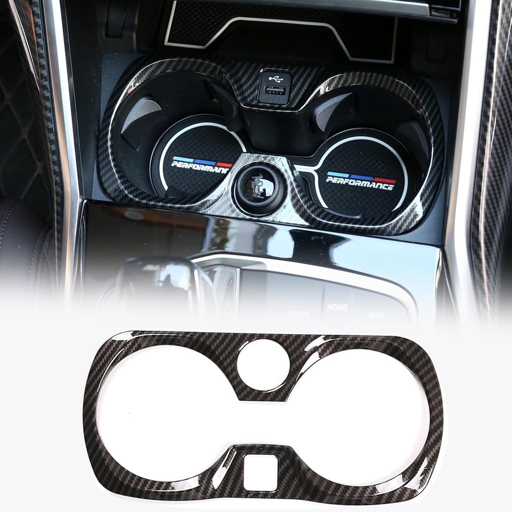 Khung viền giá đỡ bảng điều khiển trung tâm BMW 3 Series G20 G28 2020-2022 (Họa tiết sợi Carbon)