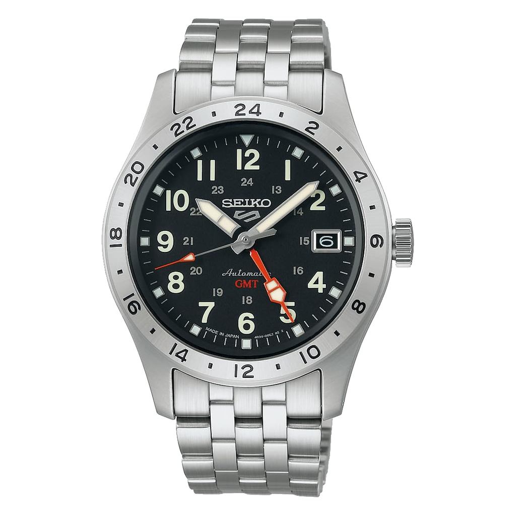 Seiko 5 Sports Field GMT "Sports Style" Mechanical Automatic (with Manual Winding) Men's Watch SBSC0