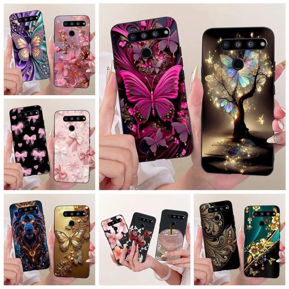 Dành Cho LG V50 ThinQ 5G Ốp Lưng LM-V500N Sang Trọng Cây Bướm Sơn Dành Cho LG V50s ThinQ 5G Ốp Silic