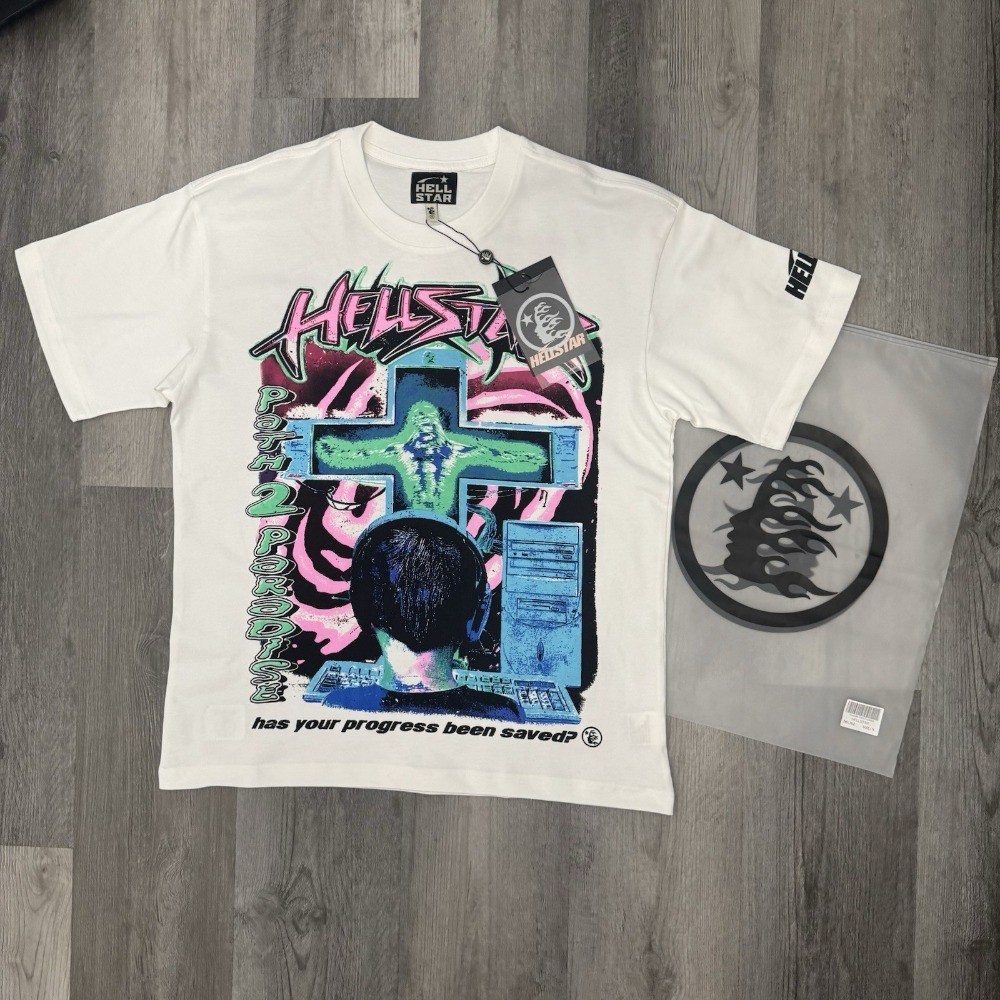 Hellstar Áo thun unisex màu trắng - Hellstar