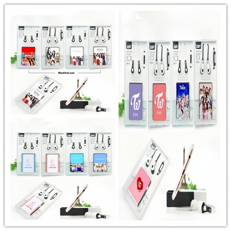 KPOP BNK48 BP EXO Tai nghe nhét tai Hộp lưu trữ Hộp đựng điện thoại di động WANNA ONE GOT7 IKON JBJ 