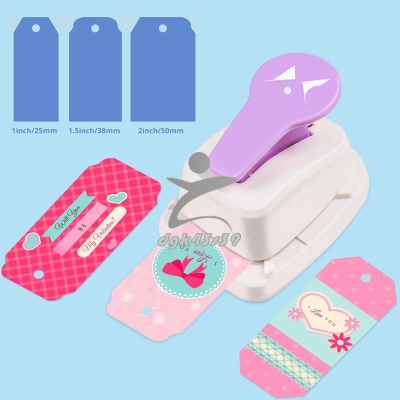 [Xinh xắn] Bất kỳ kích thước Góc Punch Paper-Cutter Craft Puncher Hole Paper-Cutter 3in1 Tab Tag Mak