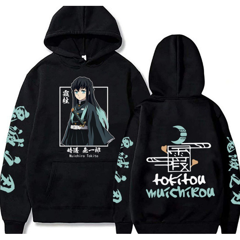 Áo HoodieAnime Phong Cách Streetwear Mới Với Mũ Trùm Đầu