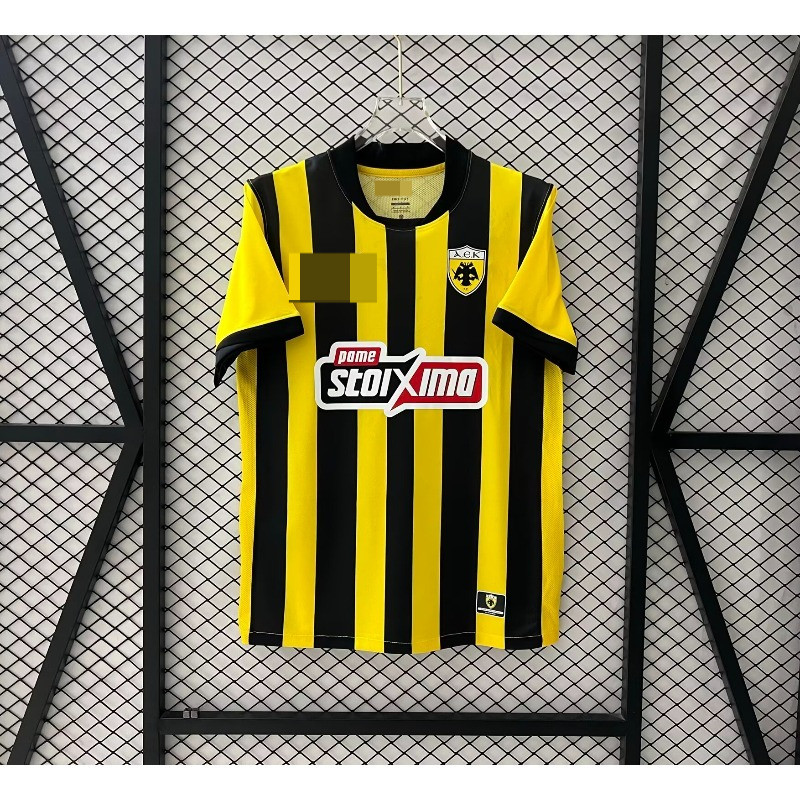 Áo bóng đá short-sleeve chủ nhà phiên bản AEK Athens, size từ S đến 4XL