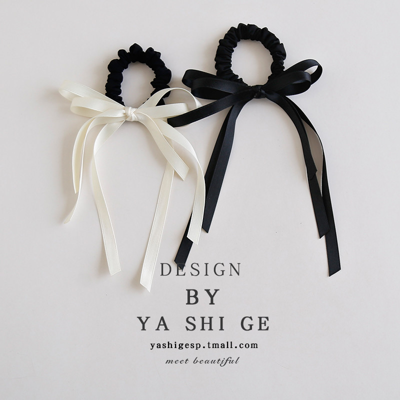 Jennie Style Nơ Ruy Băng Thắt Tóc, Phong Cách Ballet, Tóc Đuôi Ngựa Đôi