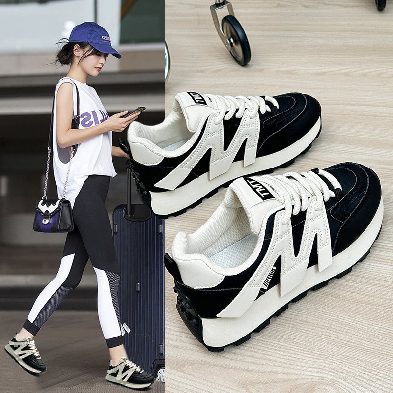 Women's Lace-Up Shoes Fashion Korean Style FD6682Autumn Thick Bottom Women's Shoes