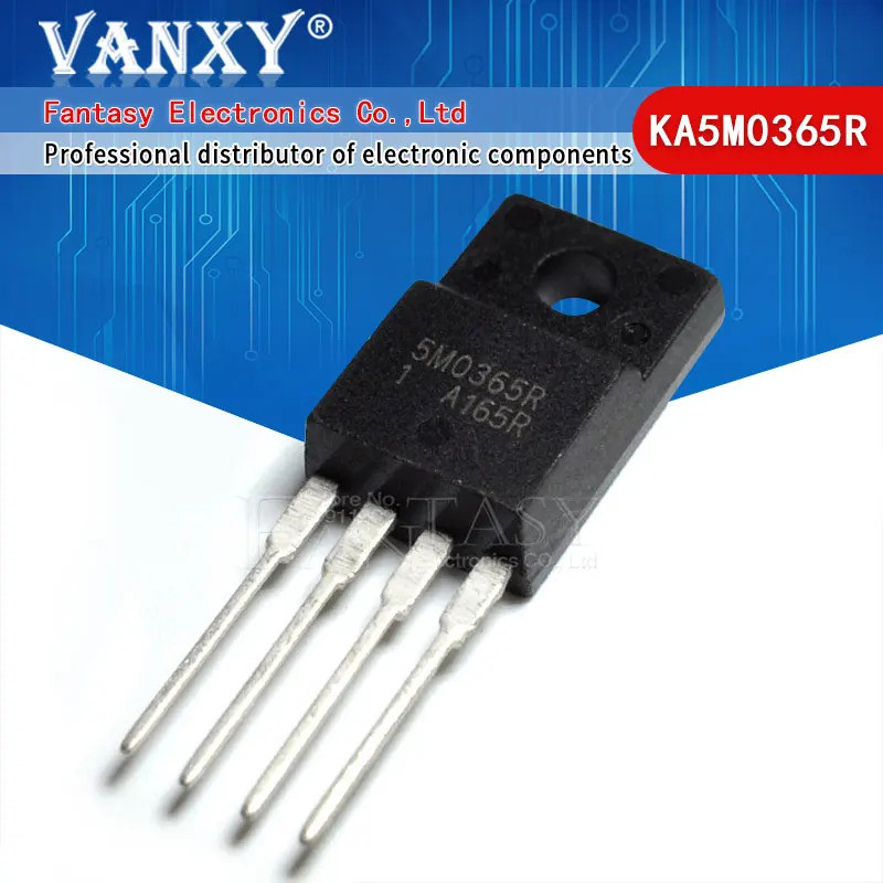 Gói 5 Cái KA5M0365R TO-220F KA5M0365 TO220F-4 5M365R 5M0365R KA5M0380R KA5M0265R 5M0380R 5M0265R